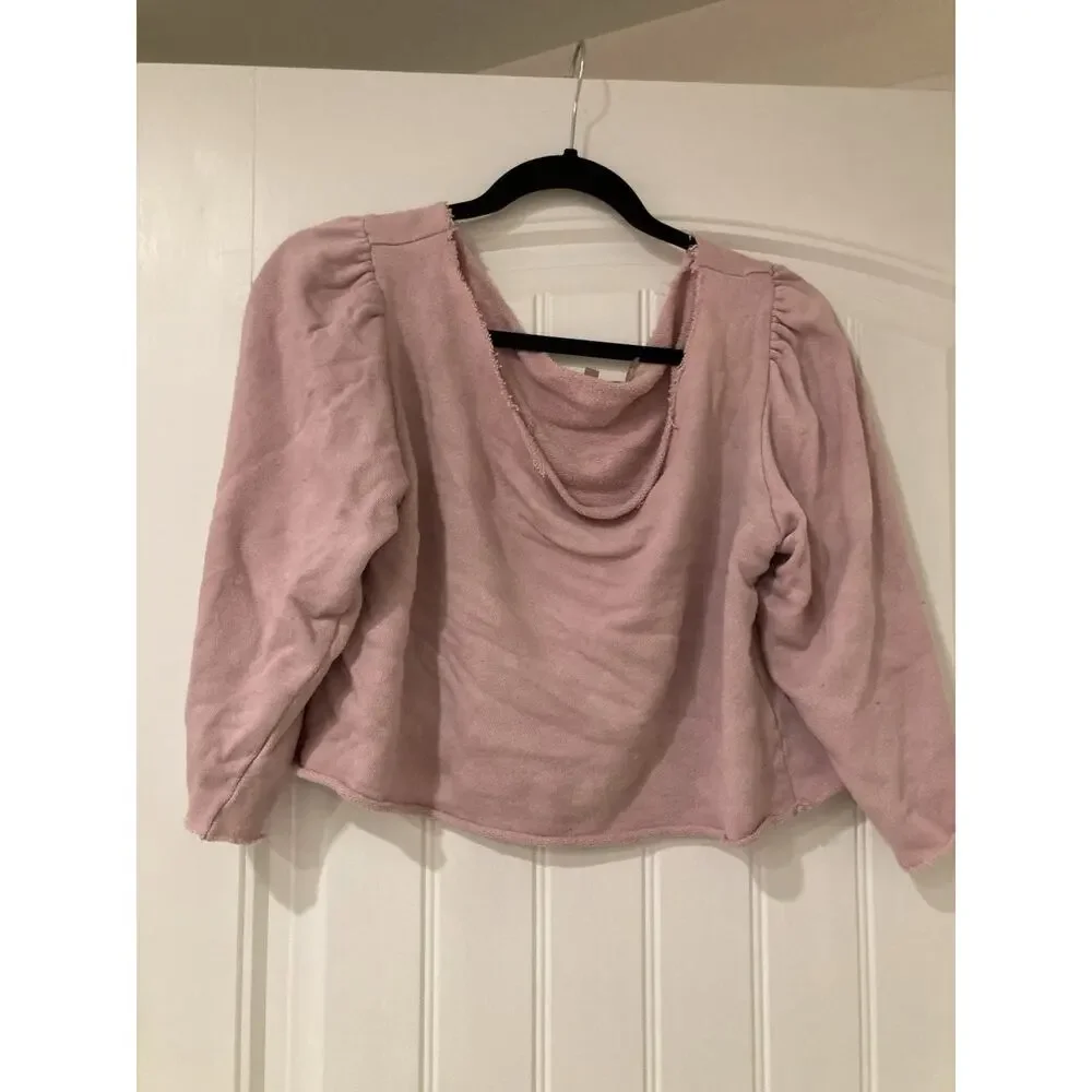 loveshackfancy top small lilac 3/4 Sleeve Puff Sleeve Scoopneck Pink Lavender